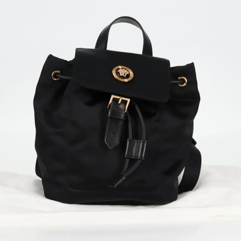 Versace Nylon Backpack Black
